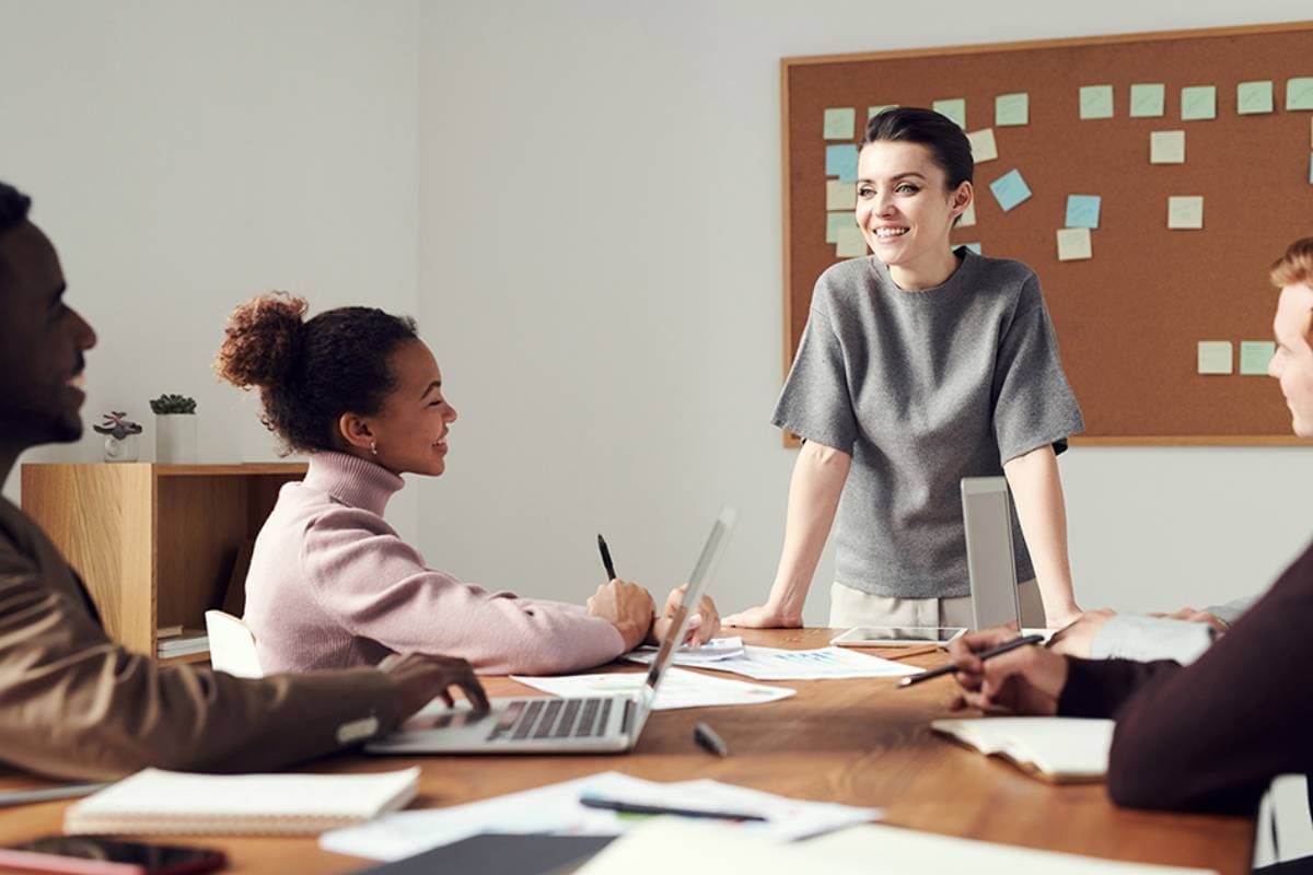 People in a meeting