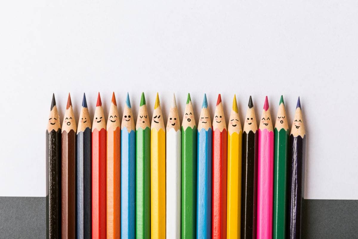 Coloured pencils
